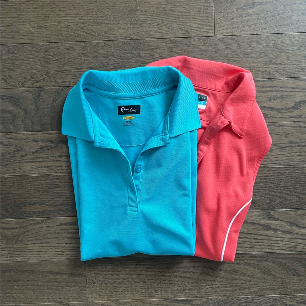 Two Sleeveless Greg Normal Golf Shirts M